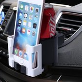 SHUNWEI SD-1026 Auto Auto multifunctioneel ABS Ontluchter Bekerhouder Flessenbekerhouder Telefoonhouder Mobiele houder (wit)