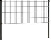 Dubbelstaafmat hekwerk 83 cm hoog | Dubbelstaafmatten | Antraciet | 14 meter lang