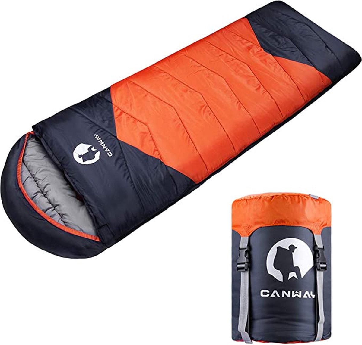 slaapzak / Premium Slaapzak Volwassenen & Kinderen - Warme 3-4 Seizoenen, Waterdichte Lichtgewicht Slaapzak voor Mannen, Vrouwen, Kamperen, Festivals & Buitenshuis met Compressiezak