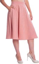 Banned - Rok GINGHAM PICNICK - S - Rouge