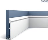 Plint Orac Decor SX206 LUXXUS CONTOUR Sierlijst Lijstwerk tijdeloos klassieke stijl wit 2 m