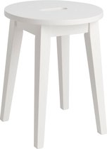 Nordiq Confetti stool - Houten krukje - H44 cm - Wit