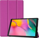 Tablet Hoes geschikt voor Samsung Galaxy Tab A 10.1 (2019) - Tri-Fold Book Case - Paars