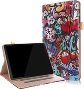 Samsung Galaxy Tab A 10.5 hoes - Wallet Book Case - Graffiti