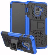 Schokbestendige Back Cover - Samsung Galaxy A8 Plus - Blauw