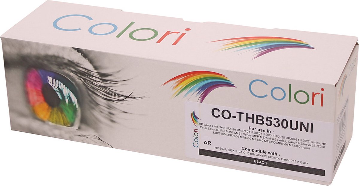Colori huismerk toner geschikt voor Canon 718K zwart voor LBP-7200c LBP-7200cdn LBP-7200cn LBP-7210cdn LBP-7660cdn LBP-7680cdn LBP-7680cx MF-724cdw MF-726cdw MF-728cdw MF-729cdw MF-729cx MF-8330 MF-8330