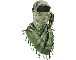 Achilles® Green Camo Arabische Shemagh - Keffiyeh - Arafat PLO sjaal - Woestijn Shemagh Sjaal