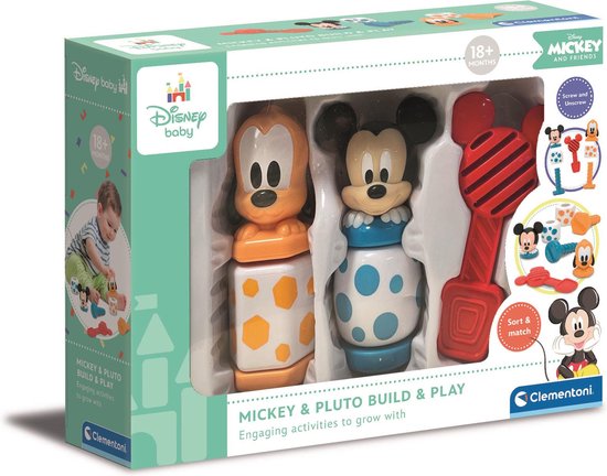 Bébé Clementoni - Bébé Mickey Build and Play Jouets Éducatif pour enfants, 18  mois et... | bol.com