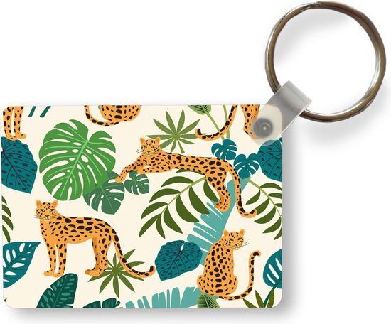Walfront luipaard sleutelhanger, mode charme voor handtas, sleutelhanger luipaard gepersonaliseerde handtas charme