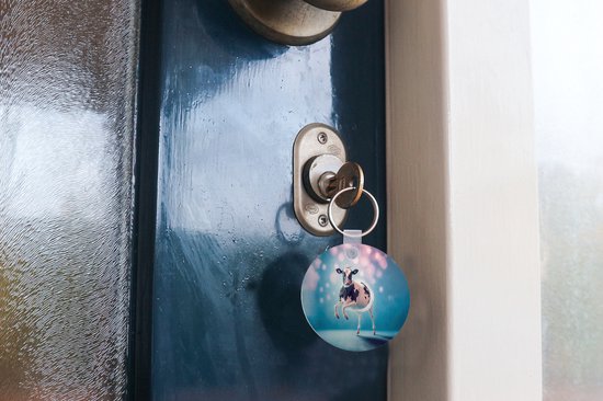 Porte-clés - Vache - Kroon - Ballet - Blauw - Rose - Enfants - Plastique - Rond - Cadeaux