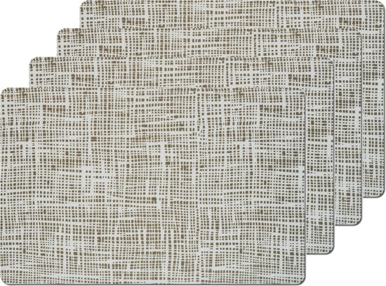 Zeller, Set di Tovagliette in PVC, 38 cm, PVC, gold, 38 cm