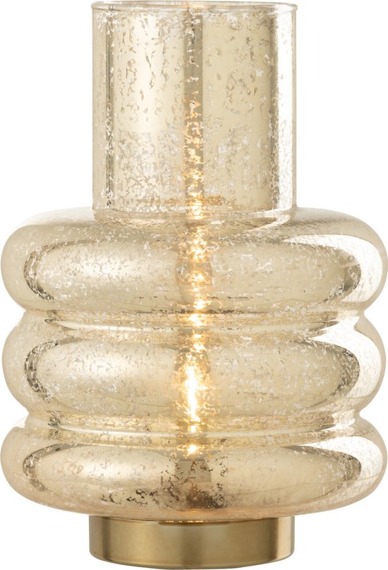 J-Line Lamp Led Ring Glas Champagne