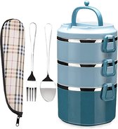Lunchpot / Thermische lunchbox, thermo-lunchbox, thermohouder -food container, warming container for soup and dishes