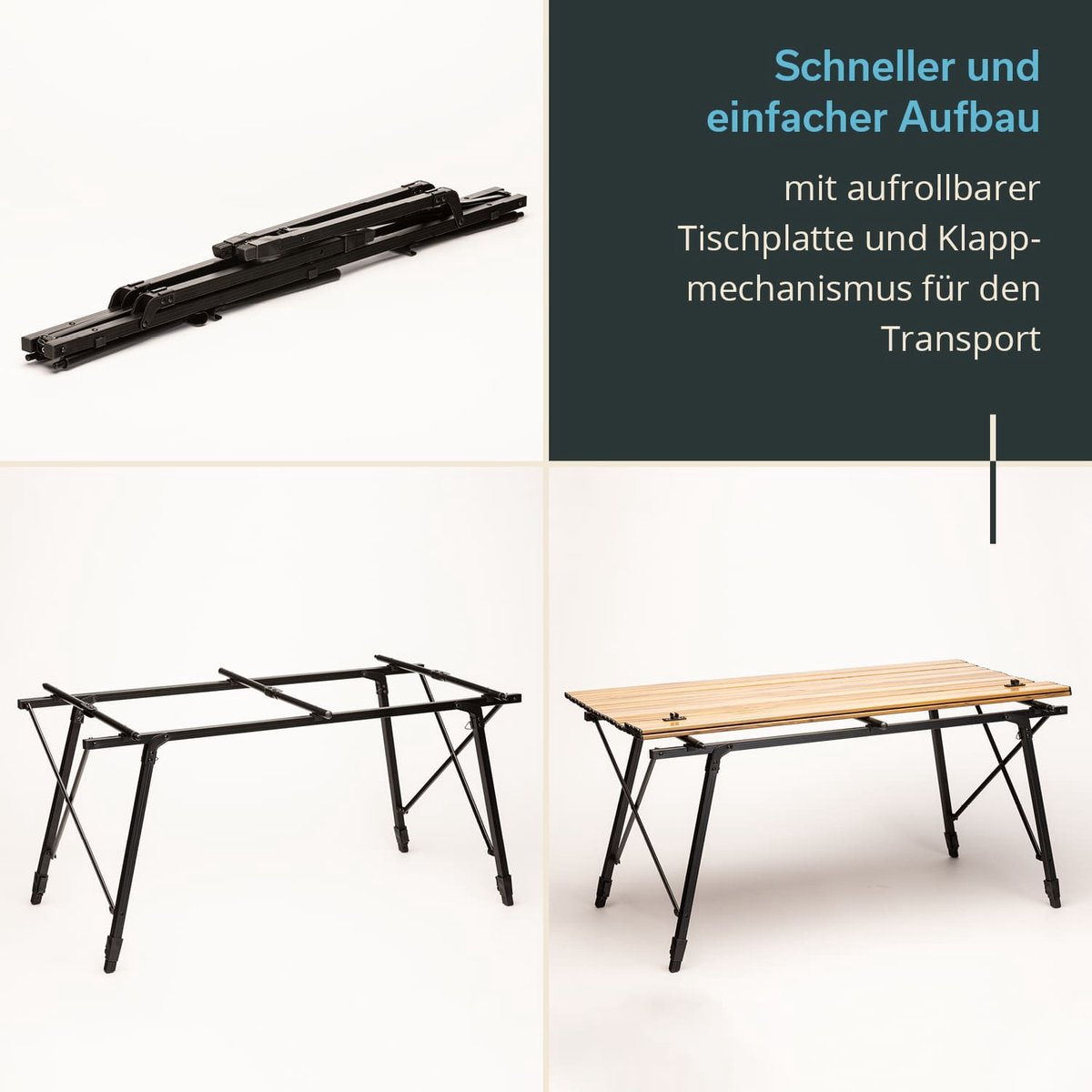 Skandika Campingtafel Jamsa | inklapbaar, in hoogte verstelbaar, met netplank, 4,1 kg licht, tot 50 kg belastbaar, 90 x 52 cm tafelblad, weerbestendig, klaptafel voor camping, tuin Skandika Campingtafel Jamsa | inklapbaar, in hoogte verstelbaar, met netplank, 4,1 kg licht, tot 50 kg belastbaar, 90 x 52 cm tafelblad, weerbestendig, klaptafel voor camping, tuin