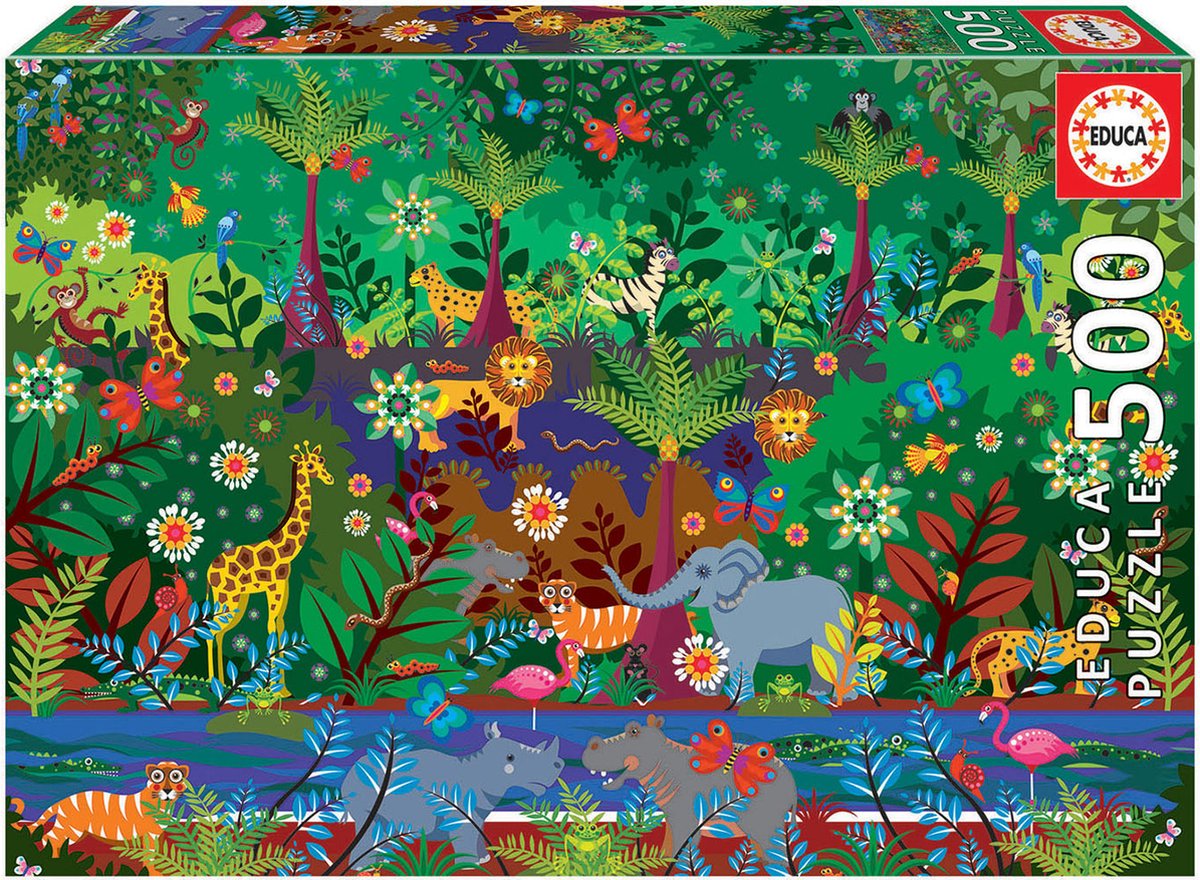 EDUCA - puzzel - 500 stuks - JUNGLE