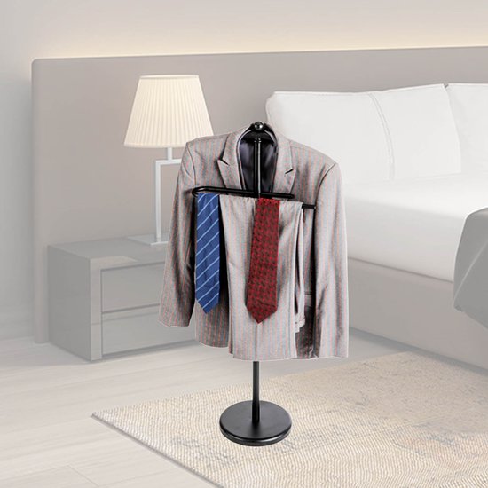 PLAY IT Dressboy Kledingrek Zwart Mat - 110x45x25cm