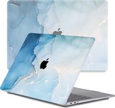 Lunso - Geschikt voor MacBook Pro 13 inch (2020-2022) - case hoes - Aciano Azul - Vereist model A2251 / A2289 / A2338 / A2686
