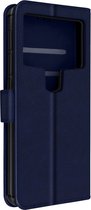 Universele Smartphone Case 5,2 tot 5,5 inch met Card Holder Video Support blauw