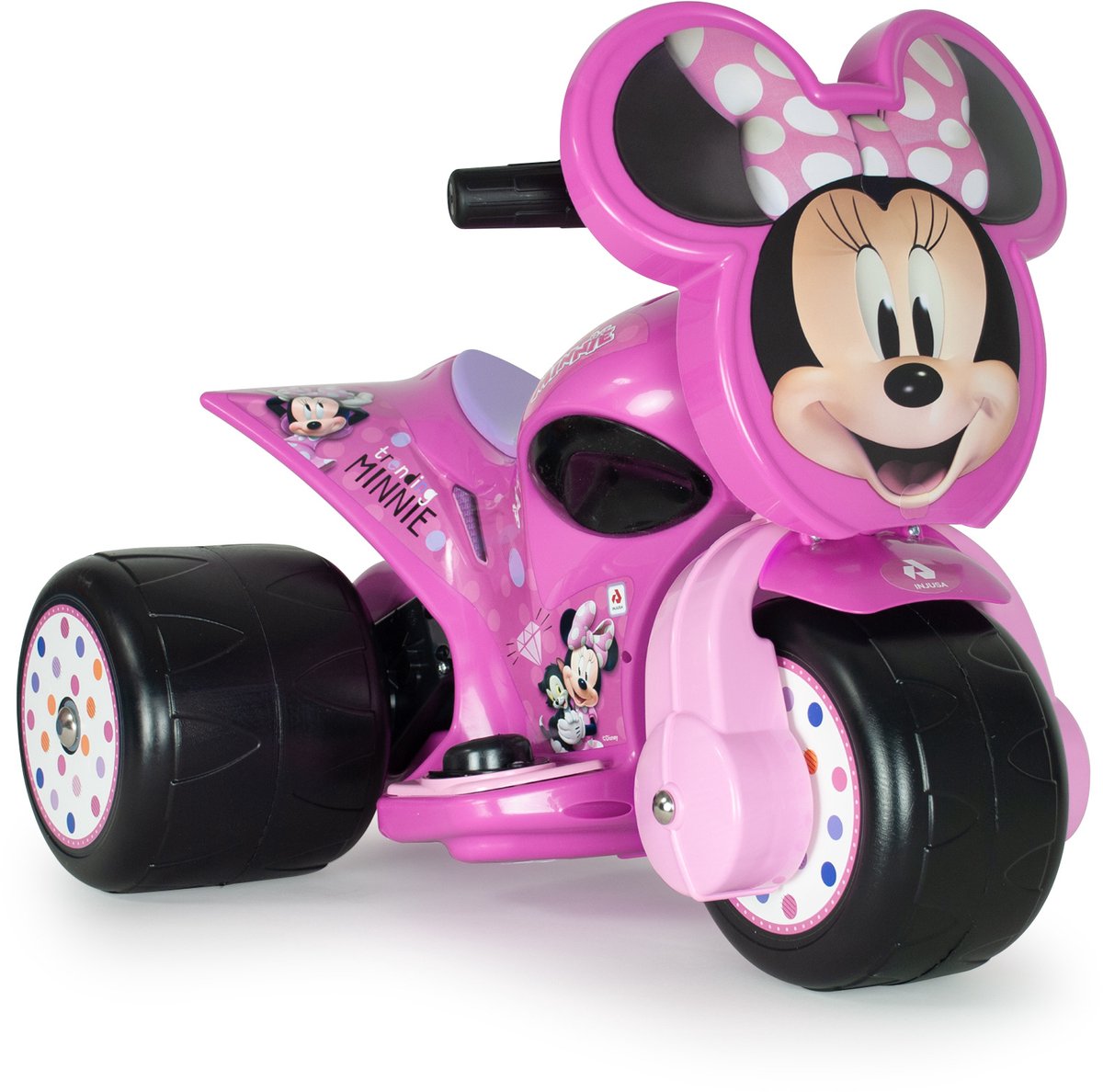 Injusa Minnie Mouse Samurai Trimoto - Accuvoertuig 6v - Max. 3 km/h - Max. Draagkracht 25 kg - Roze