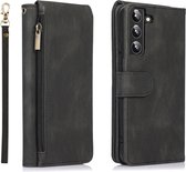Book Case Samsung Galaxy S23 Plus | Hoogwaardig PU Leren Telefoonhoesje | Pasjeshouder | Zwart