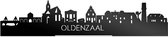 Standing Skyline Oldenzaal Zwart Glanzend - 40 cm - Woon decoratie om neer te zetten en om op te hangen - Meer steden beschikbaar - Cadeau voor hem - Cadeau voor haar - Jubileum - Verjaardag - Housewarming - Aandenken aan stad - WoodWideCities