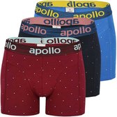 Apollo - Boxershort heren ocean dots - 3-Pack - Maat XXL - Heren boxershort - Ondergoed heren - boxershort multipack - Boxershorts heren