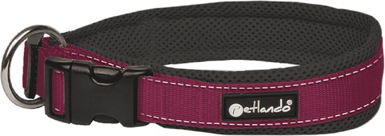 Petlando Mesh Outdoor-Geschirr Berry – Mit Reflektorstreifen Für Mehr Sichtbarkeit, Größe L (Brustumfang 68–82 Cm)
