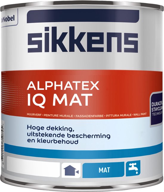 Met name Accountant Schilderen Sikkens Alphatex Iq Mat Wit/W05 | bol.com