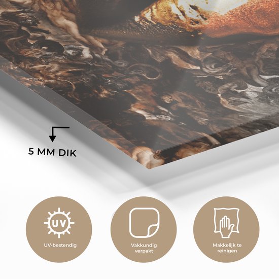Peinture sur Verre - Or - Lèvres - Art - 120x80 cm - Peintures sur Verre Peintures - Photo sur Glas