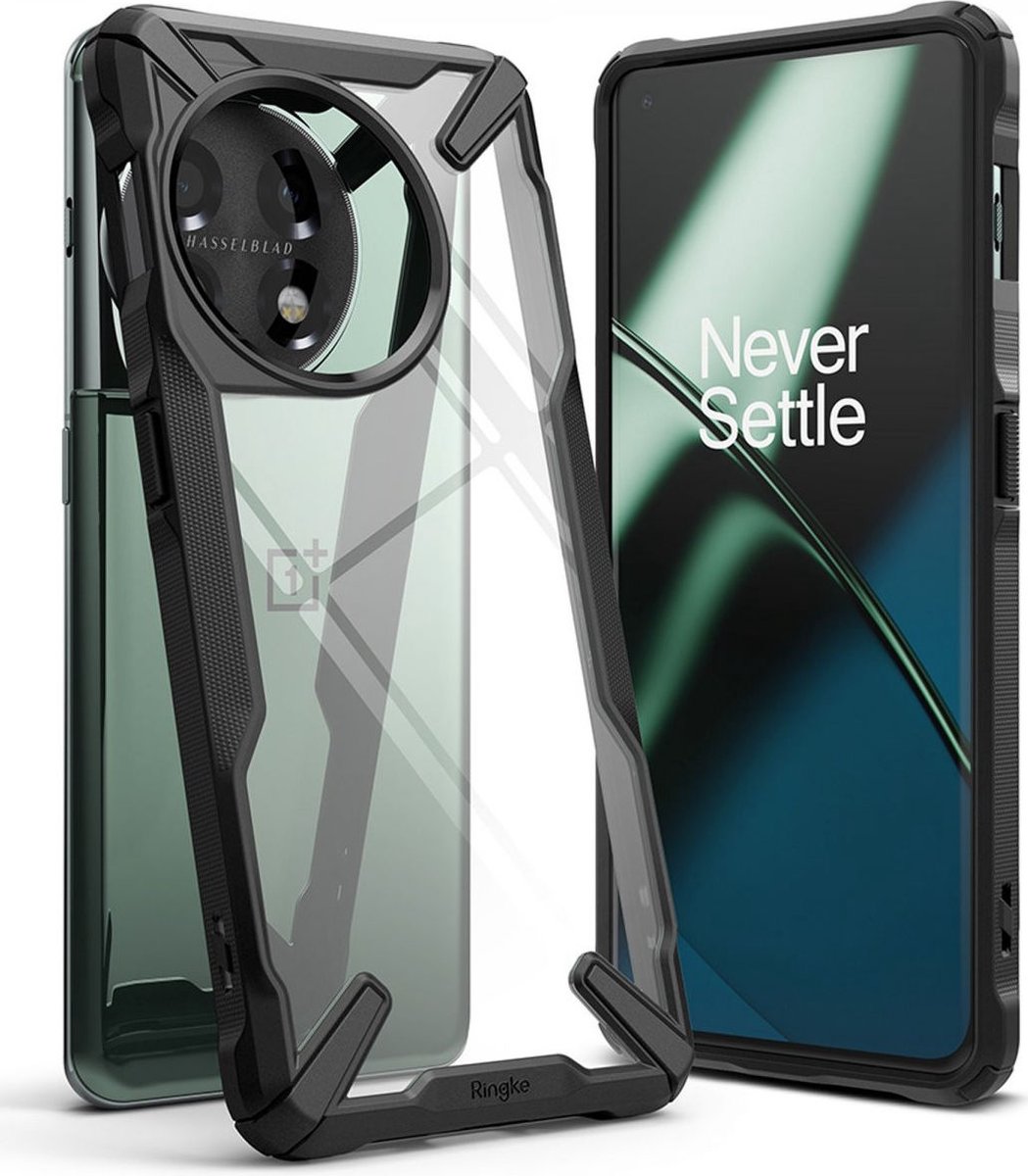 Ringke Fusion X OnePlus 11 Hoesje Back Cover Zwart