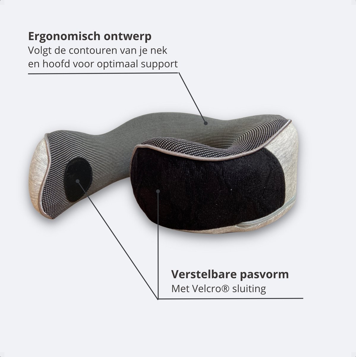 U-vormige traagschuim nekkussens Zacht langzaam rebound Ruimtevaartkussen Cervicaal gezondheidszorg Massage nekkussen voor dutjevliegtuig  15