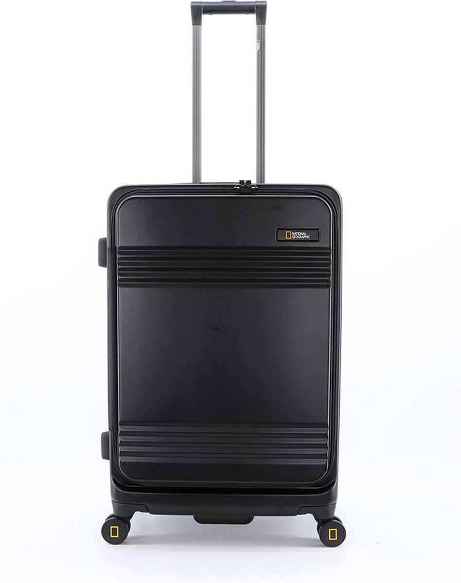 National Geographic Uitbreidbare Harde Koffer / Trolley / Reiskoffer - 67.8 cm (Medium) - Lodge - Zwart - Zwart / Medium