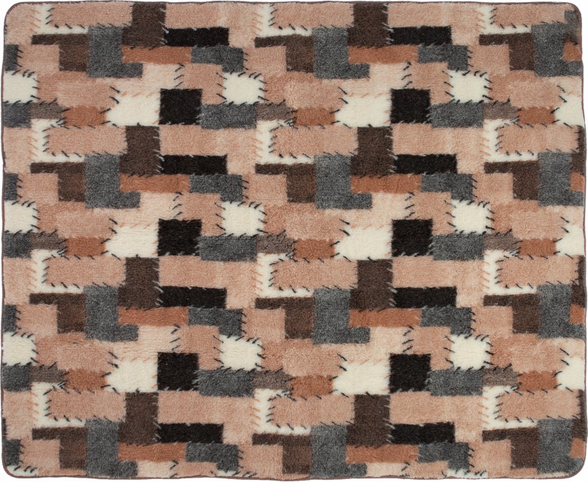 Wollen Deken 220x200cm 100% zuivere Australische Merino scheerwol OnceDoce® 450 g/m² Woolmark-certificaat – Warm Ademend Zacht – Wasbaar – Patchwork