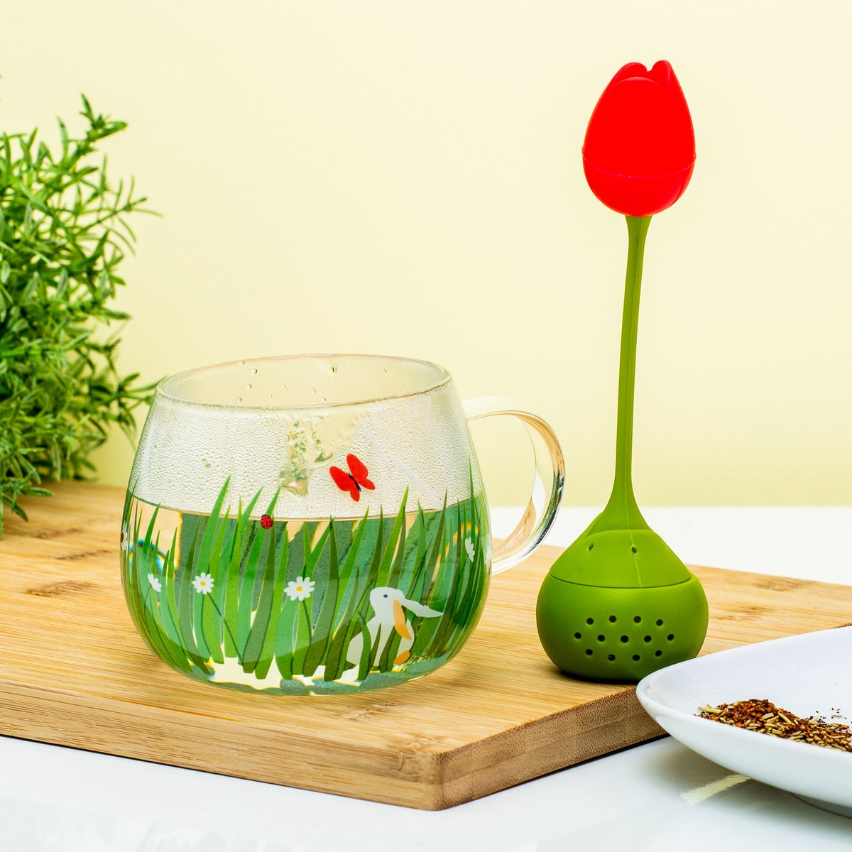 Tea Garden - tasse en verre et infuseur