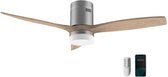 Cecotec 08240, Huishoudelijke ventilator met bladen, Staal, Hout, Plafond, 132 cm, 8 uur, IP44