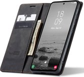 Hoesje geschikt voor Samsung Galaxy A34 - Book Case Leer Slimline Zwart