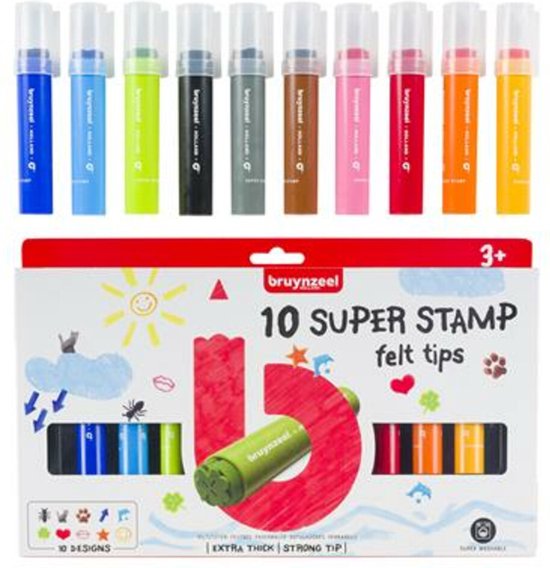 Bruynzeel Kids 10 super marqueurs