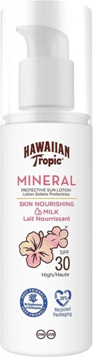 2x Hawaiian Tropic Mineral Sunmilk Face Lotion SPF 30 50 ml