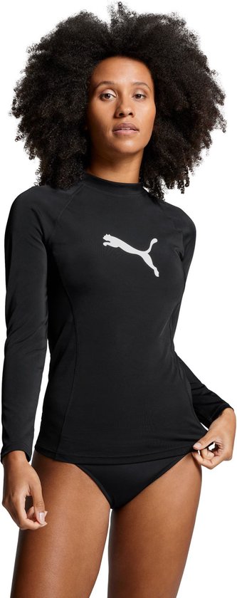Puma Rash Guard Dames met Lange mouwen - UV shirt - Zwart - Maat S