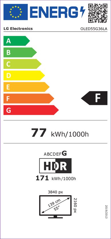 TV LG OLED evo G3, 4K UHD, 2023, 55 (139cm), Processeur α9 AI Gen6 - LG  OLED55G36LA