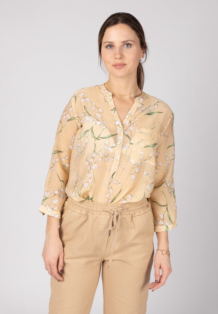 Wearable Stories Daisy shirt creme flowers - Maat L