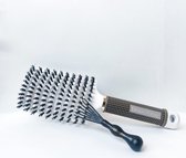 Bundel Anti klit haarborstel Wit + Cleaner Brush