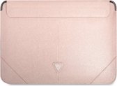 Guess Saffiano Laptoptas voor o.a. Apple MacBook (16") - Roze