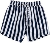 Snapper Rock - UV Volley zwembroek voor jongens - Nautical Stripe - Navy/Wit - maat