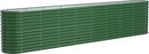 vidaXL-Plantenbak-332x40x68-cm-gepoedercoat-staal-groen