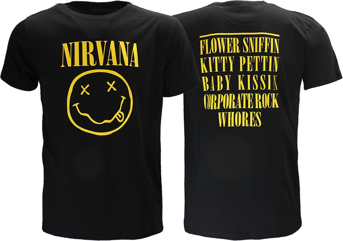 Nirvana Flower Sniffin T-Shirt - Officiële Merchandise - XXL