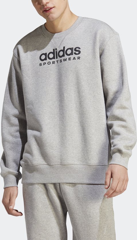 adidas Sportswear All SZN Fleece Graphic Sweatshirt - Heren - Grijs- M/S