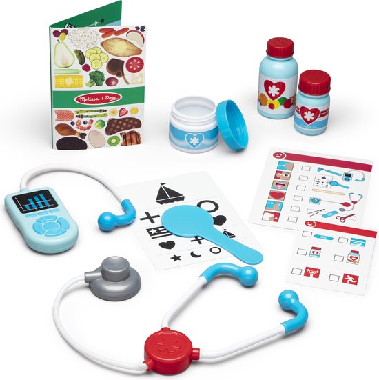 Thumbnail van een extra afbeelding van het spel Melissa & Doug Get Well Doctor’s Kit Play Set – 25 Toy Pieces