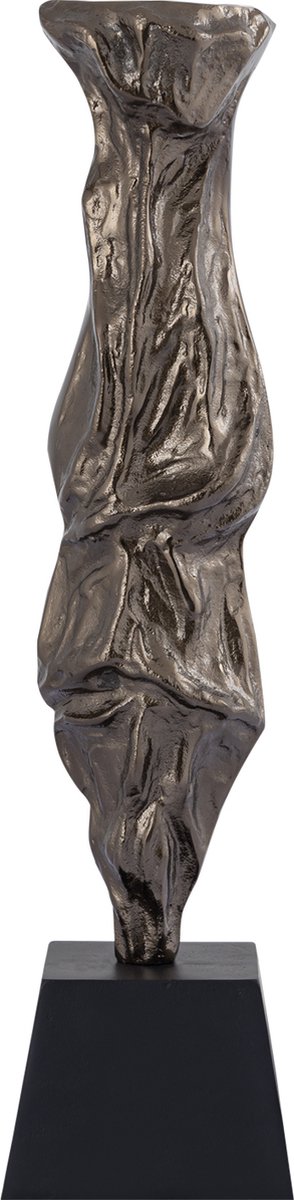 PTMD Kandelaar Fleure - 15x15x62 cm - Aluminium - Messing