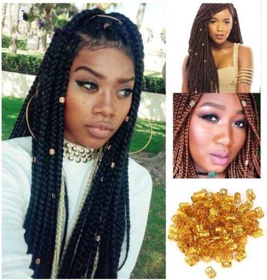 Foto: Akyol beads for braids kralen voor braids dreadlock haar ringen braids braids goudkleurig goud braids extension kralen rasta haar bedels manchet clip vlecht haarringen haarbedels 25 stuks goud